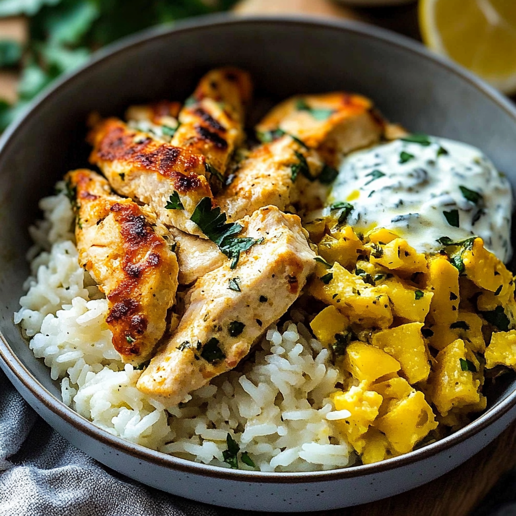 Tzatziki Chicken Rice Bake