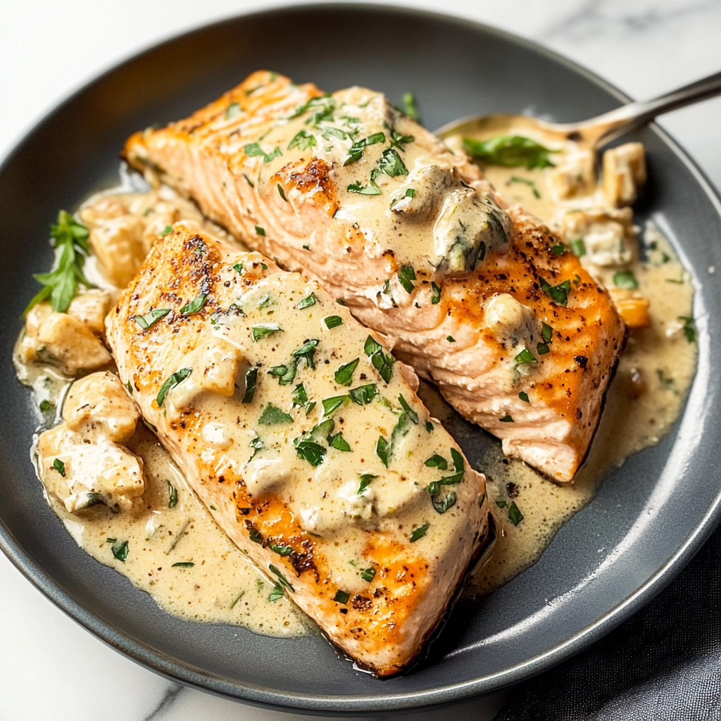 Baked Boursin Salmon 1