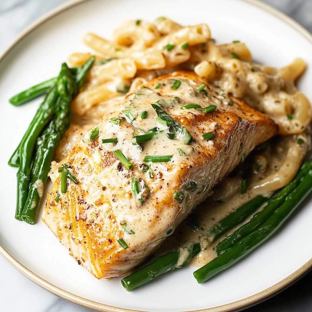 Baked Boursin Salmon