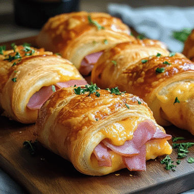 Beef Ham Cheddar Crescent Roll 1