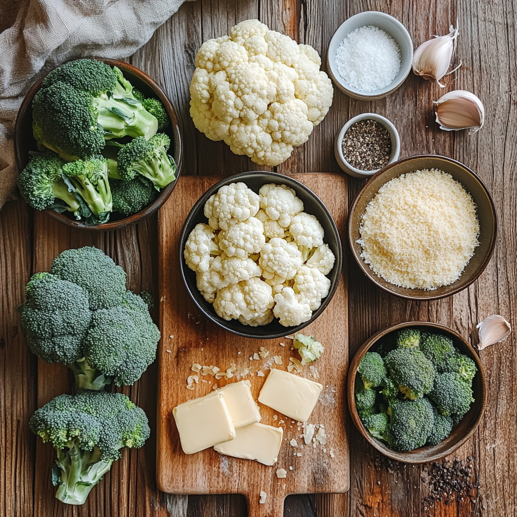 Broccoli Cauliflower Casserole ingredients