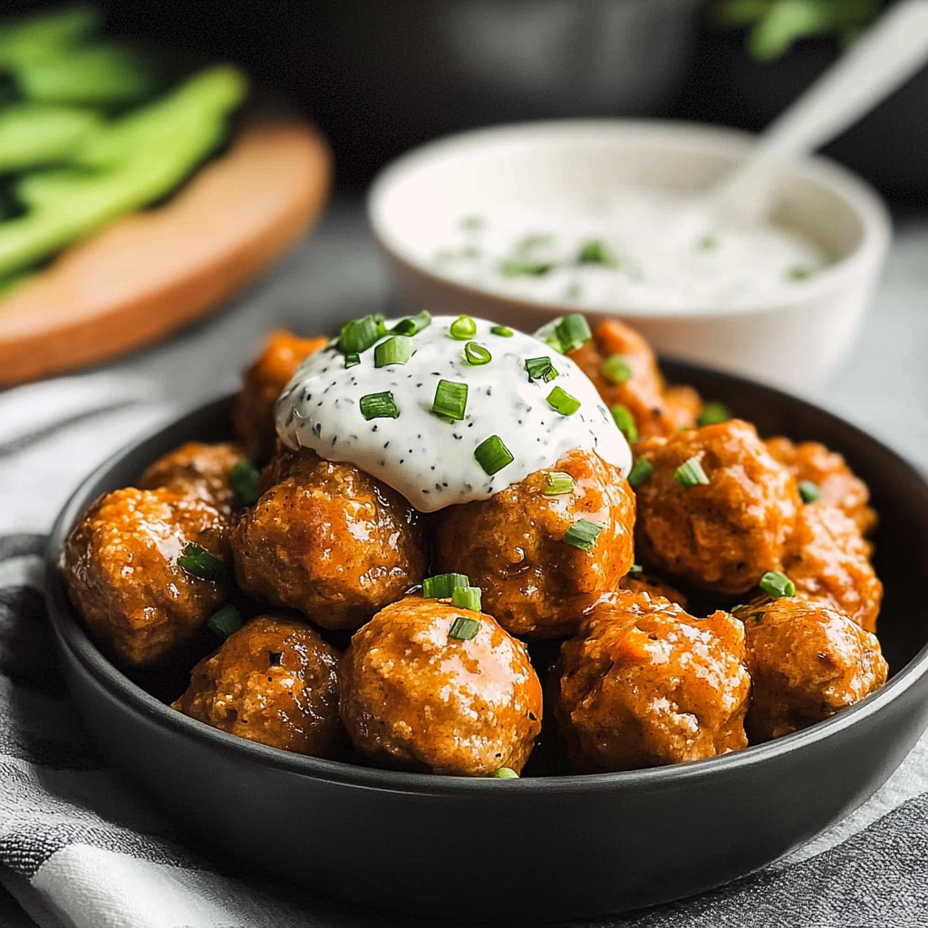 Buffalo Chicken Meatballs