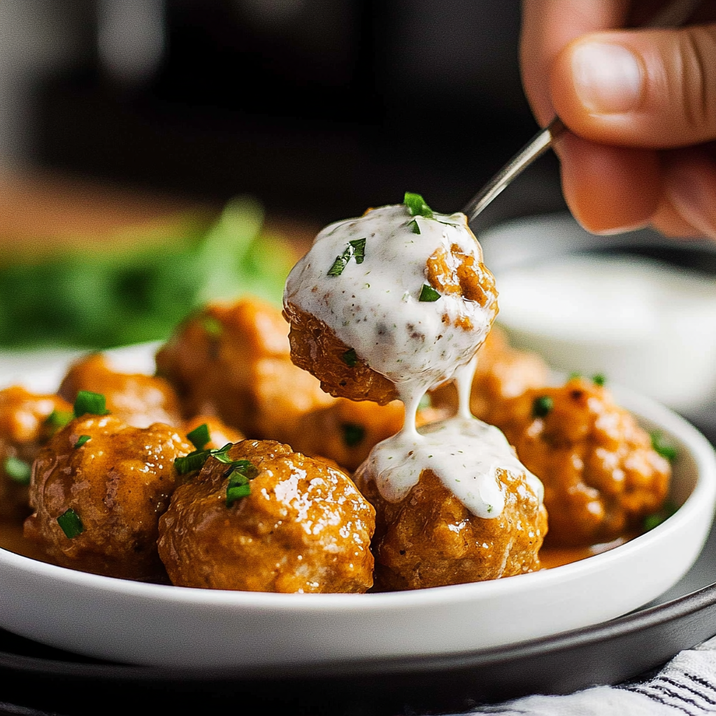 Buffalo Chicken Meatballs