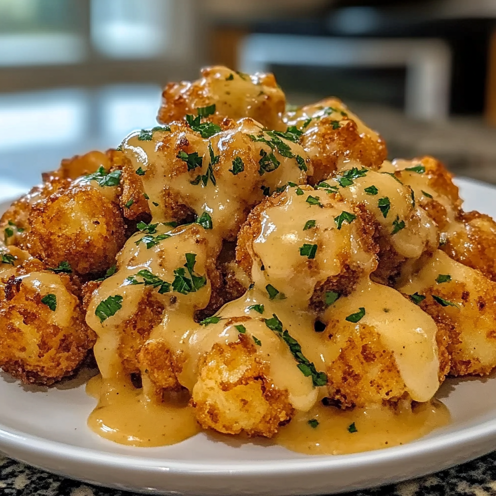 Cheddar Ranch Chicken Tater Tot Bake