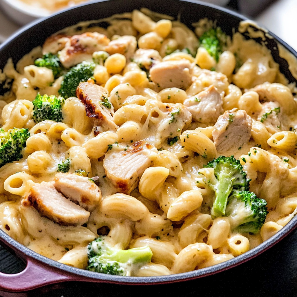 Chicken Broccoli Mac and Cheese
