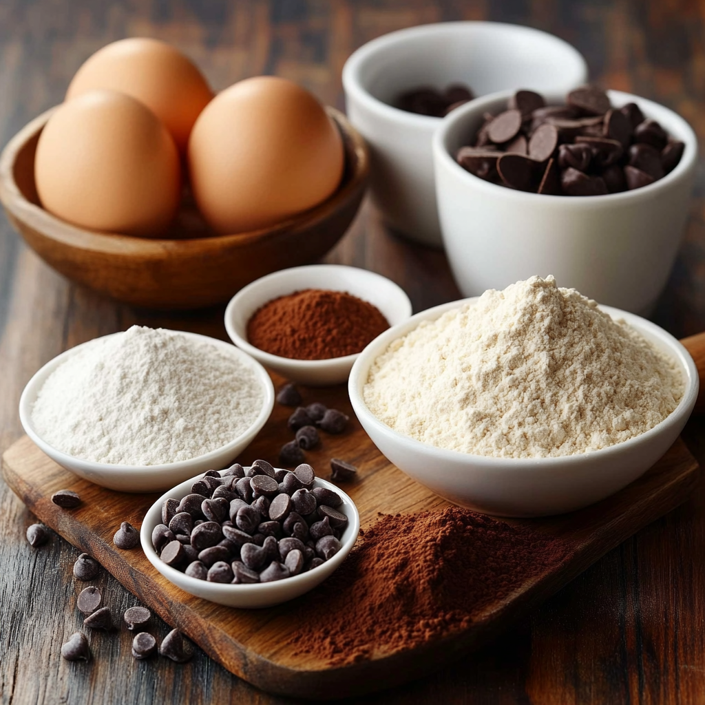 Chocolate Bundt Cake ingredients