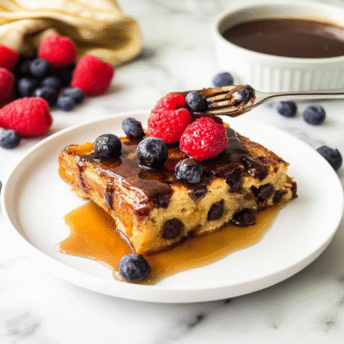 Chocolate Chip Croissant French Toast 3