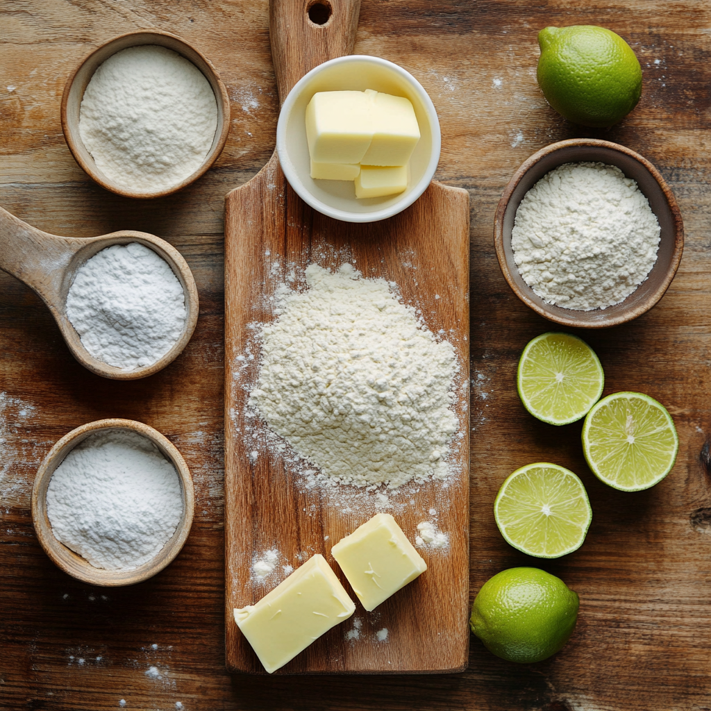 Christmas Key Lime Cookies ingredients