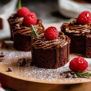 Christmas Mini Chocolate Cakes 2 1