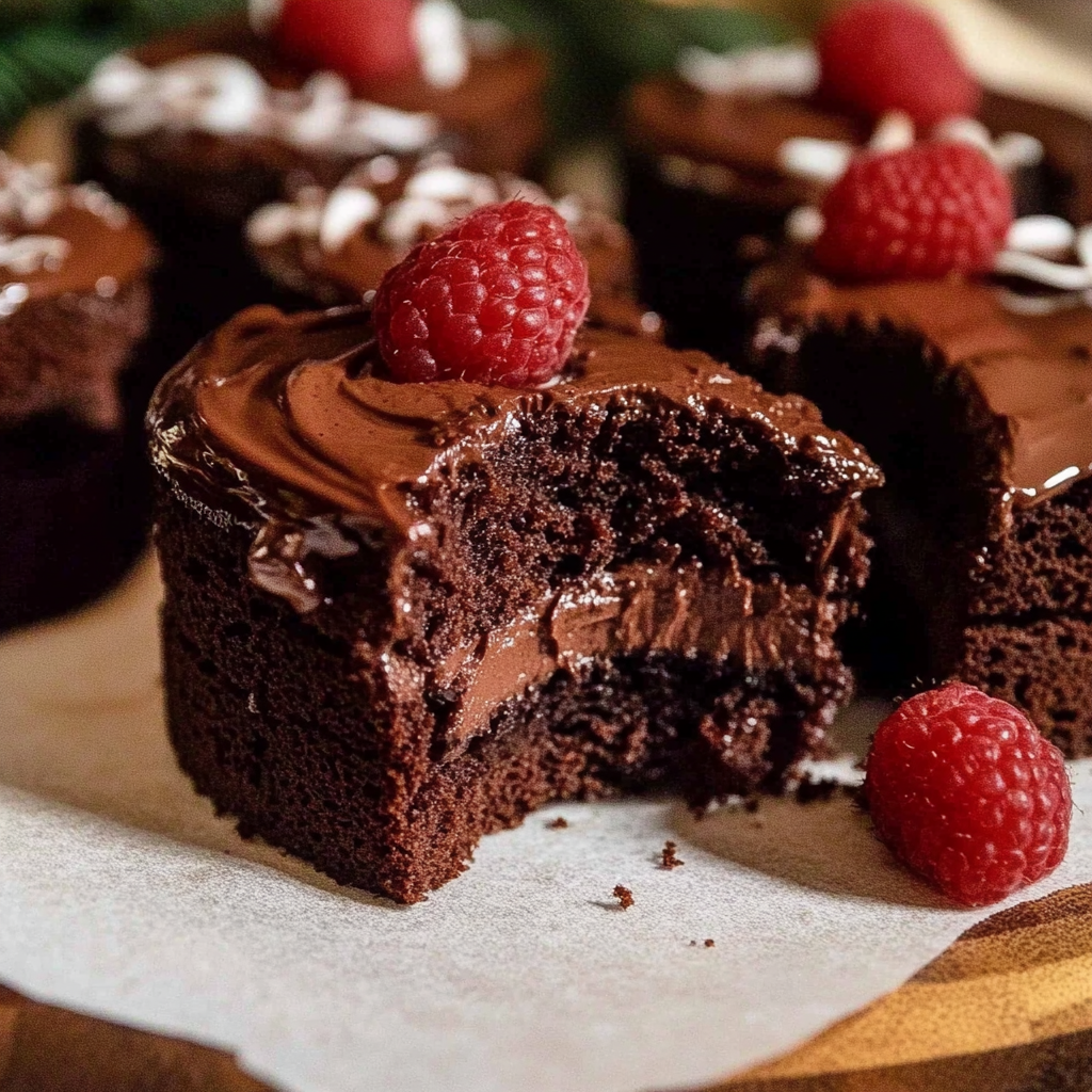 Christmas Mini Chocolate Cakes