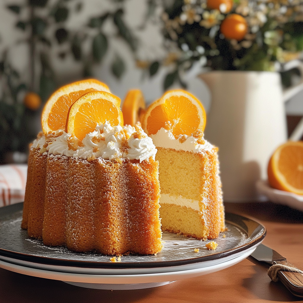 Christmas Orange Chiffon Cake