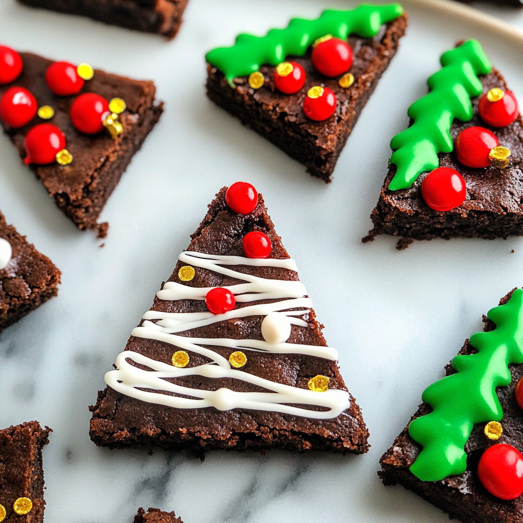 Christmas Tree Brownies 23 Christmas Tree Brownies