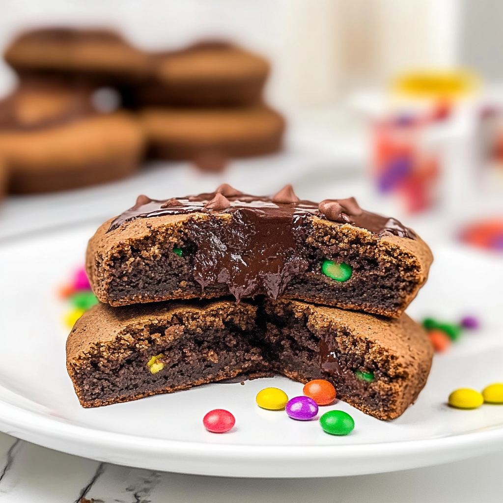 Cosmic Brownie Crumbl Cookie