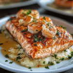 Crab Shrimp Stuffed Salmon 1