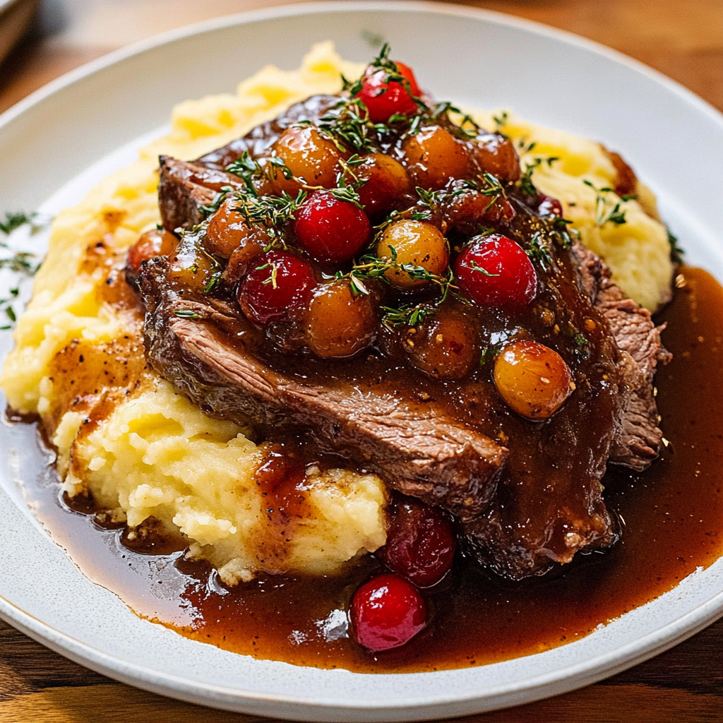 Cranberry Balsamic Roast Beef