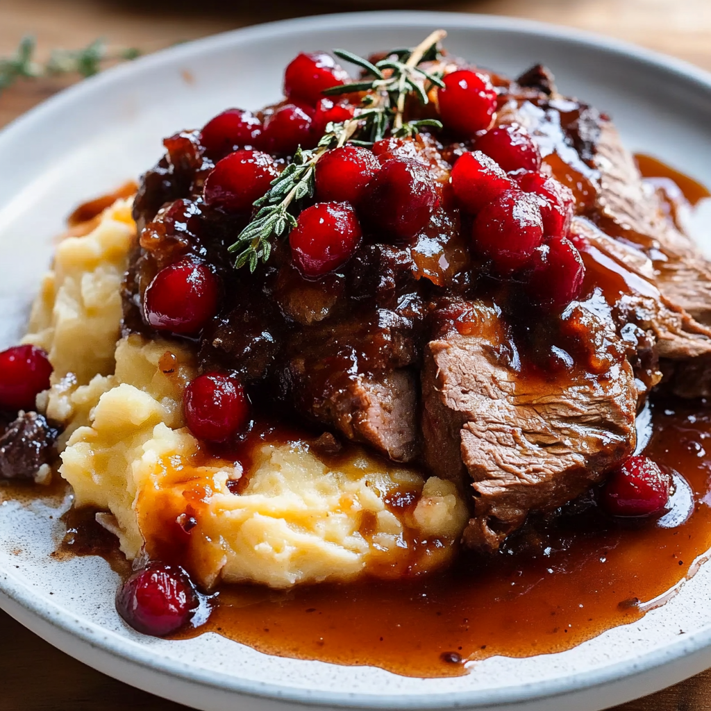 Cranberry Balsamic Roast Beef