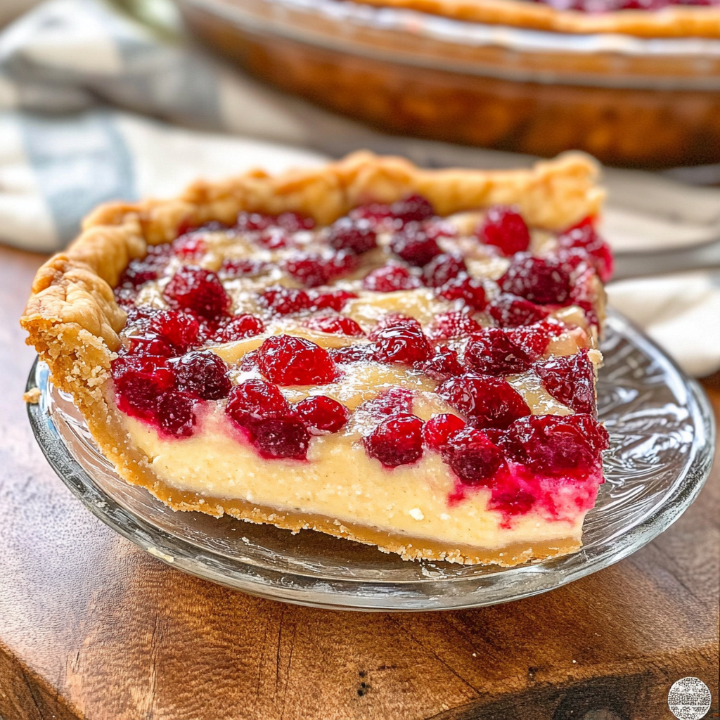 Cranberry Custard Pie