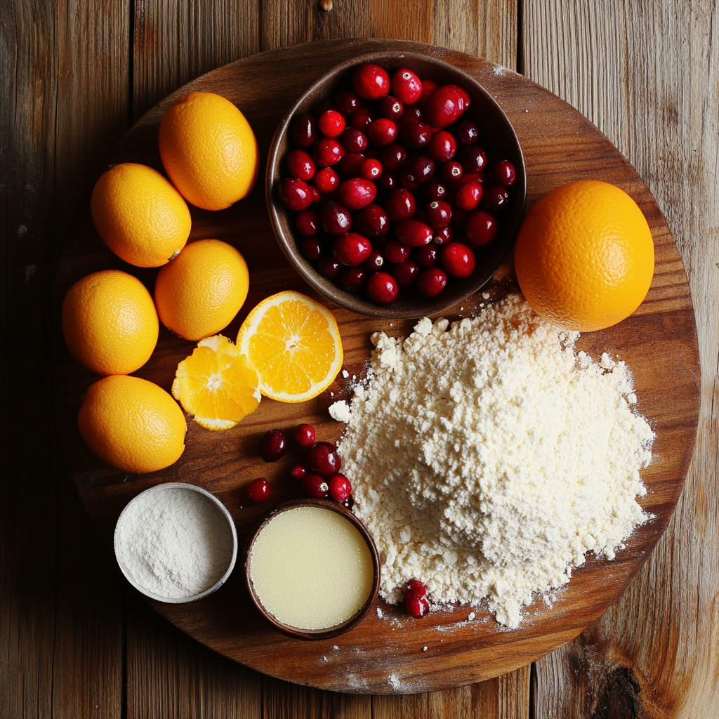 Cranberry Orange Cake ingredients