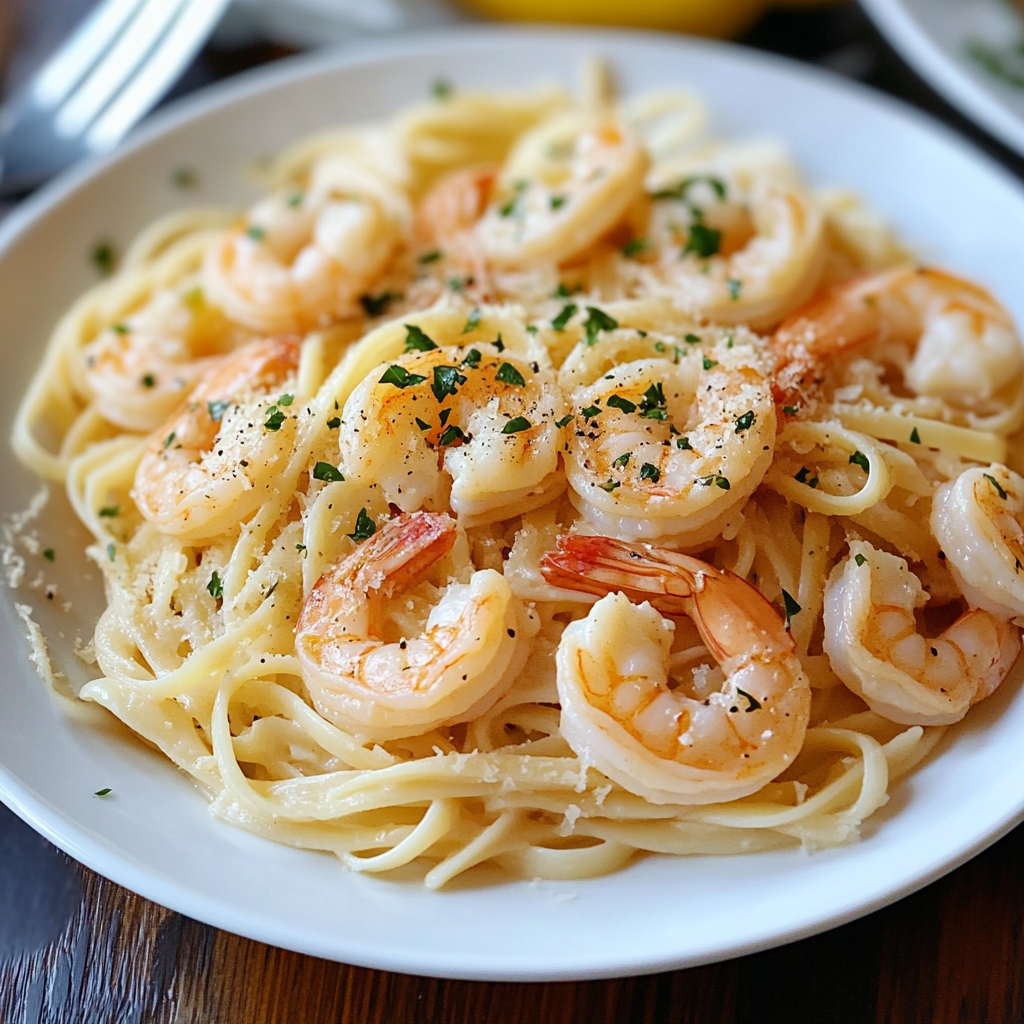 Creamy Shrimp Scampi Pasta
