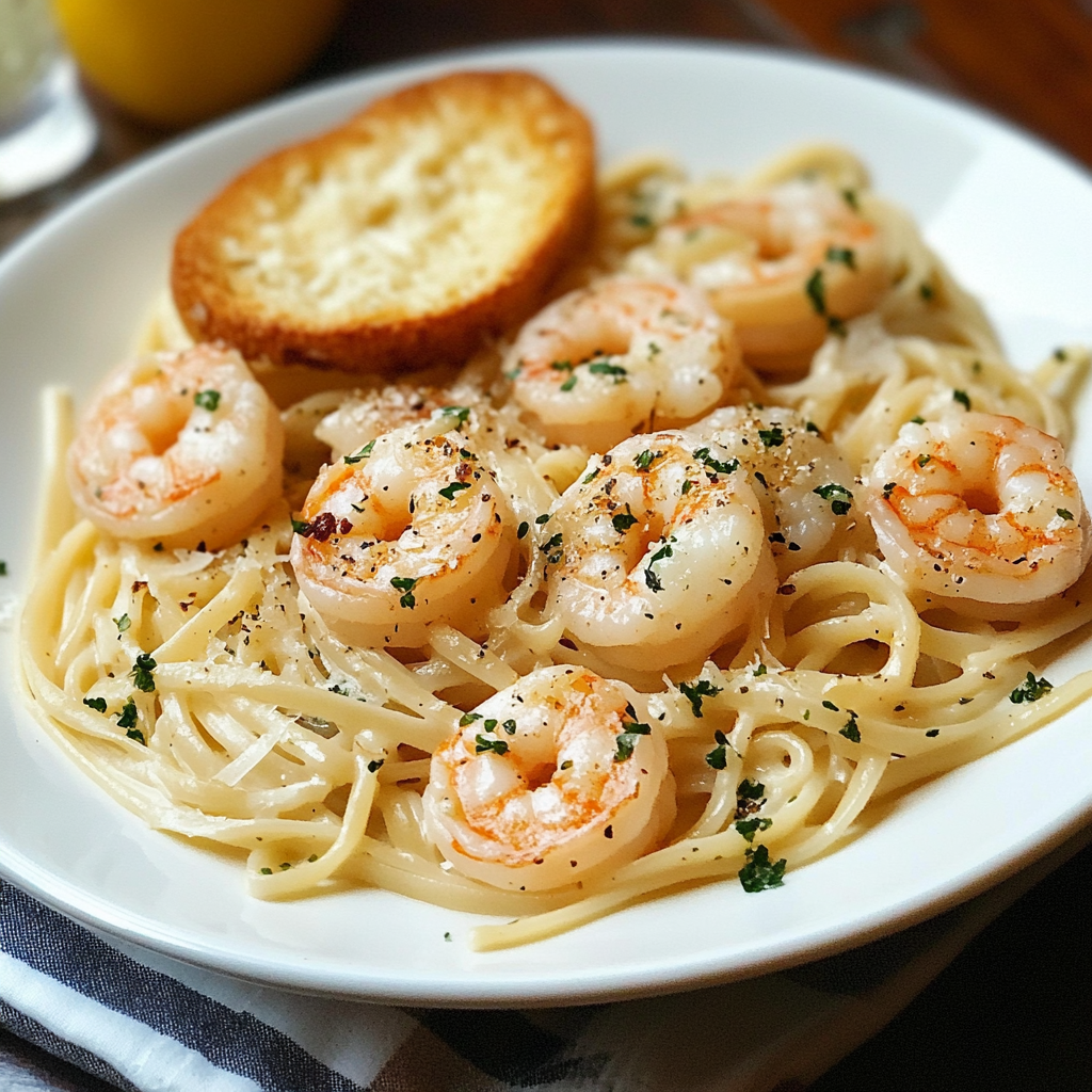 Creamy Shrimp Scampi Pasta