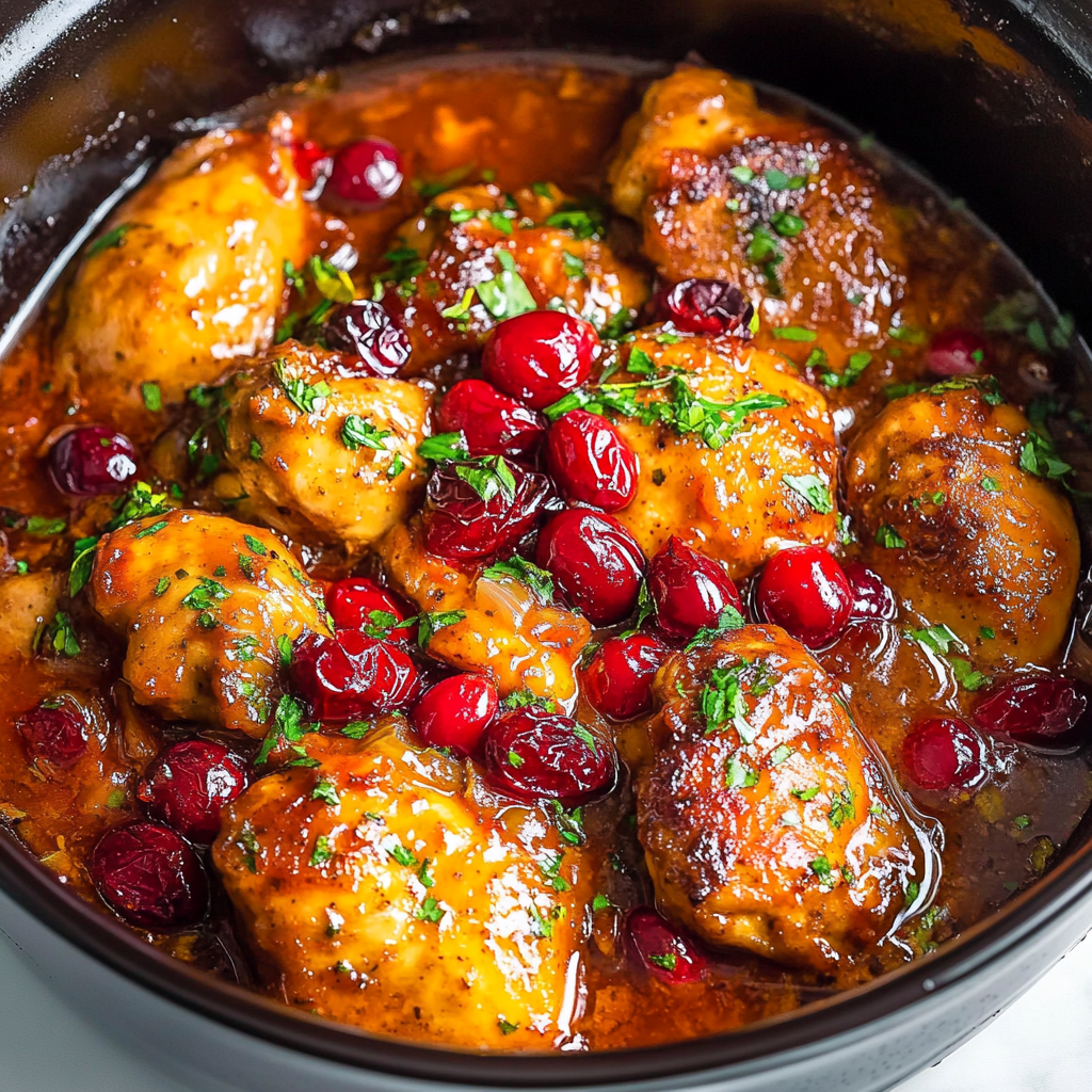 Crockpot Cranberry Apricot Chicken 1