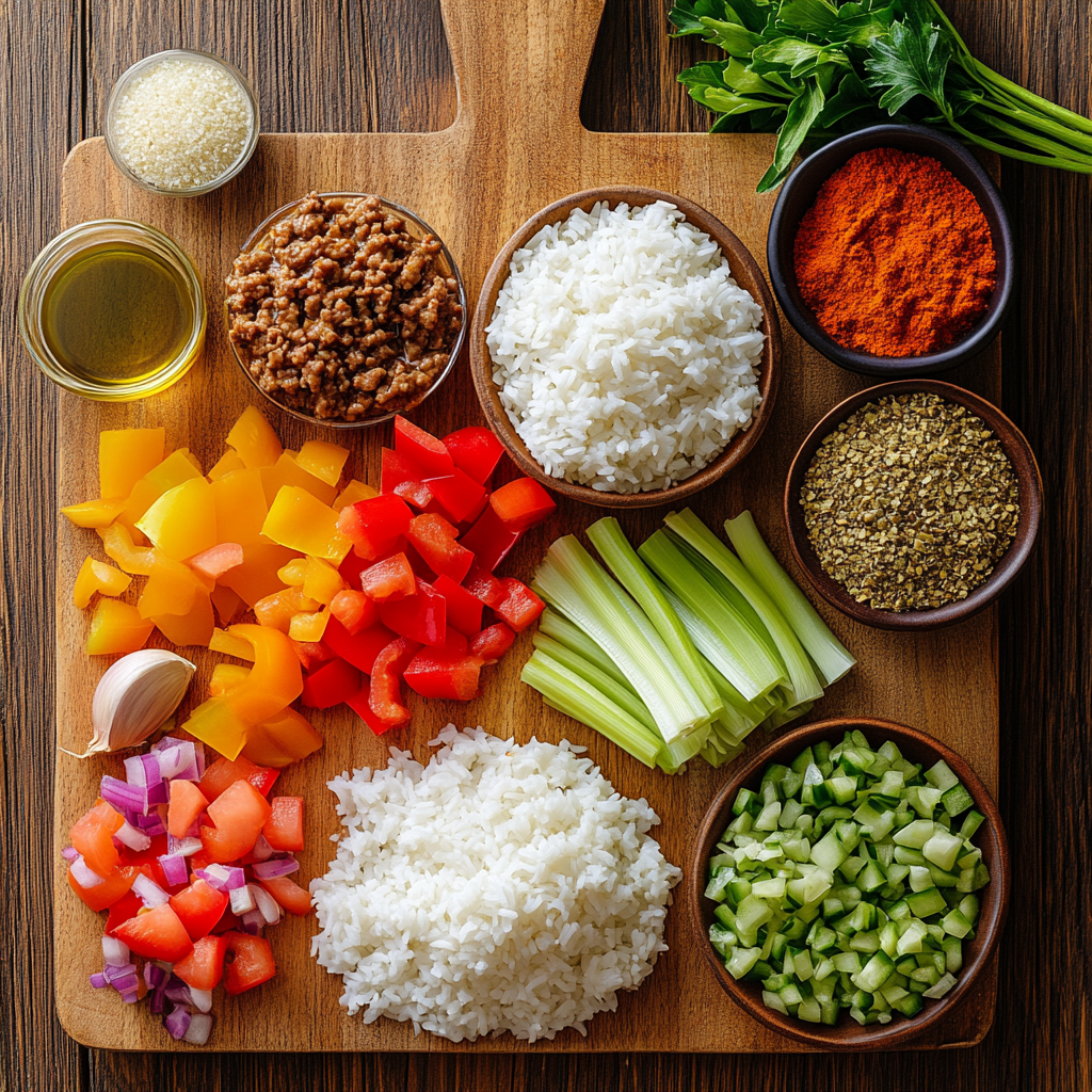 Dirty Rice ingredients