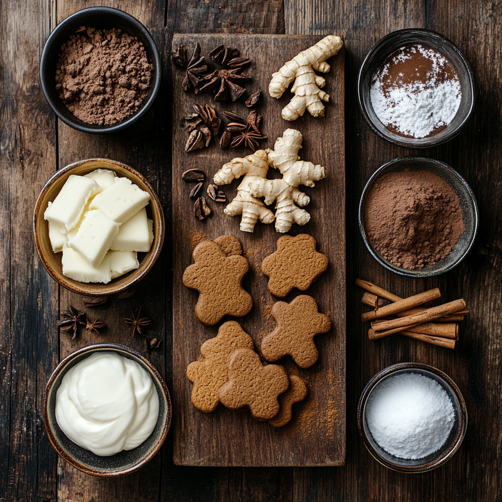 Gingerbread Tiramisu ingredients