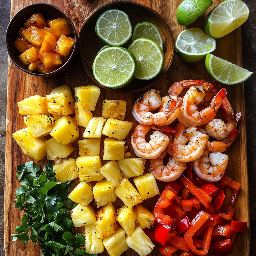 Grilled Jerk Shrimp and Pineapple Skewers 20 Grilled Jerk Shrimp and Pineapple Skewers ingredients