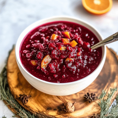Homemade Orange Cranberry Sauce 1