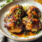 Honey Garlic Chicken Thighs 1