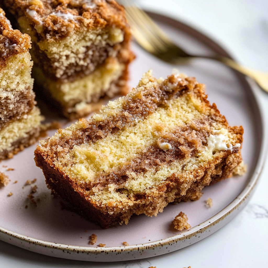 Irresistible Sour Cream Coffee Cake Loaf