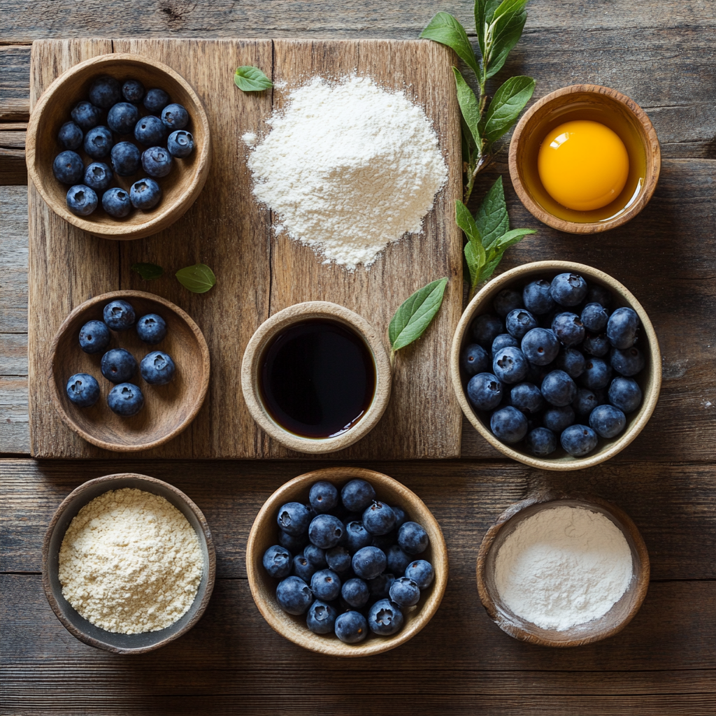 Mini Blueberry Muffins (Made with Almond Flour) ingredients