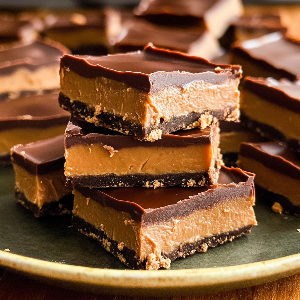No Bake Chocolate Peanut Butter Bars