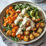 Nourish Bowl with Tahini Yogurt Dressing 1