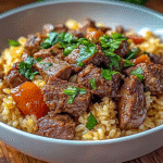 One Pot Spiced Lamb and Rice 1