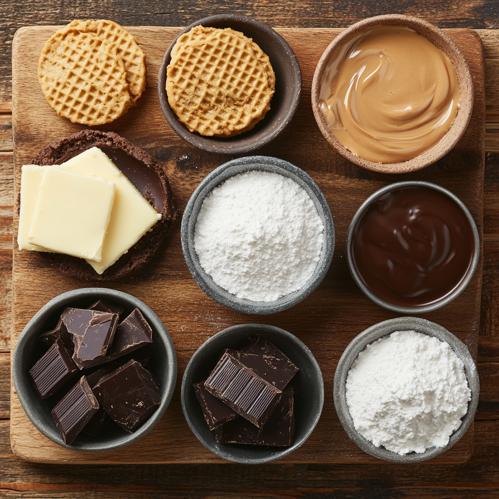 Peanut Butter Chocolate Mousse Cake ingredients