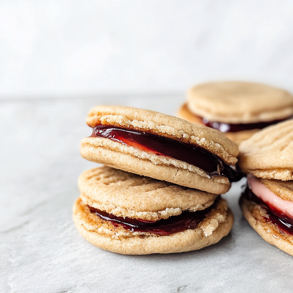 Peanut Butter and Jelly Cookie Sandwiches 27 Peanut Butter and Jelly Cookie Sandwiches