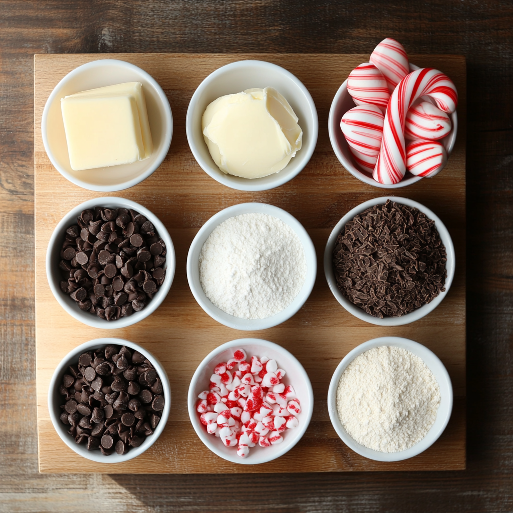 Peppermint Brownies ingredients