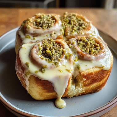 Pistachio Cream Cinnamon Rolls 1