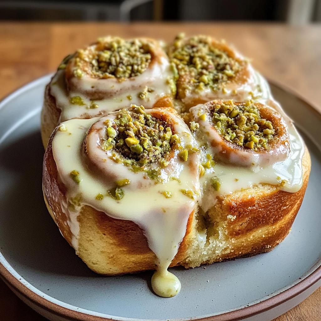 Pistachio Cream Cinnamon Rolls 1