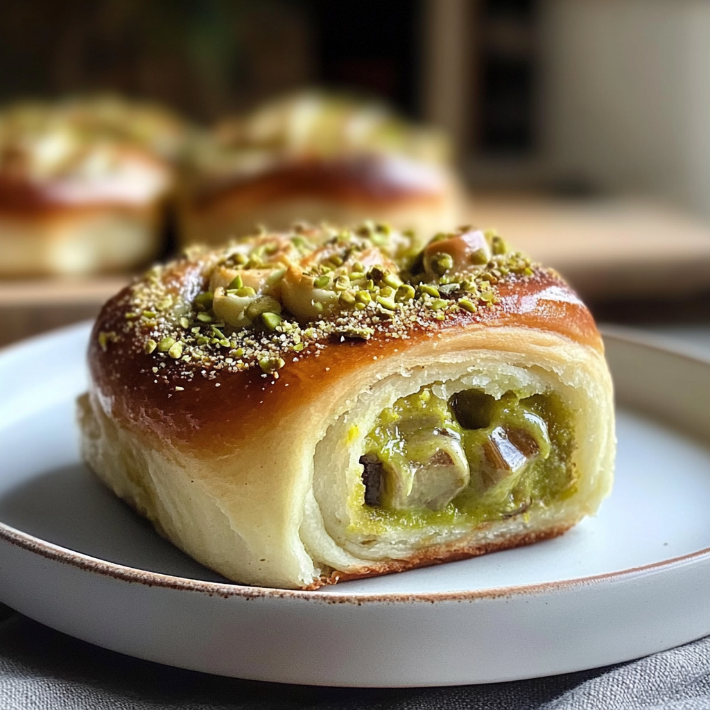 Pistachio Cream Cinnamon Rolls