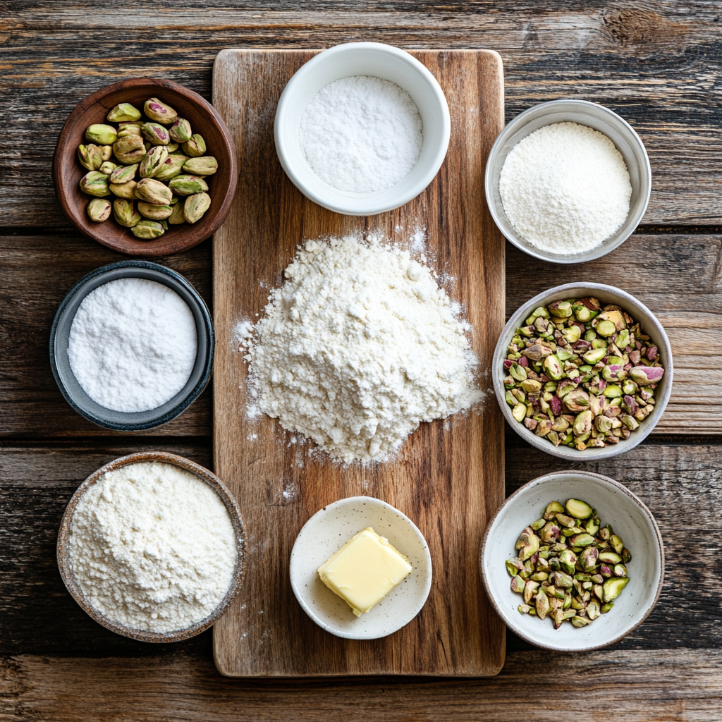 Pistachio Cream Cinnamon Rolls ingredients