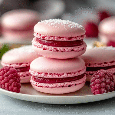 Raspberry Macarons Recipe 1