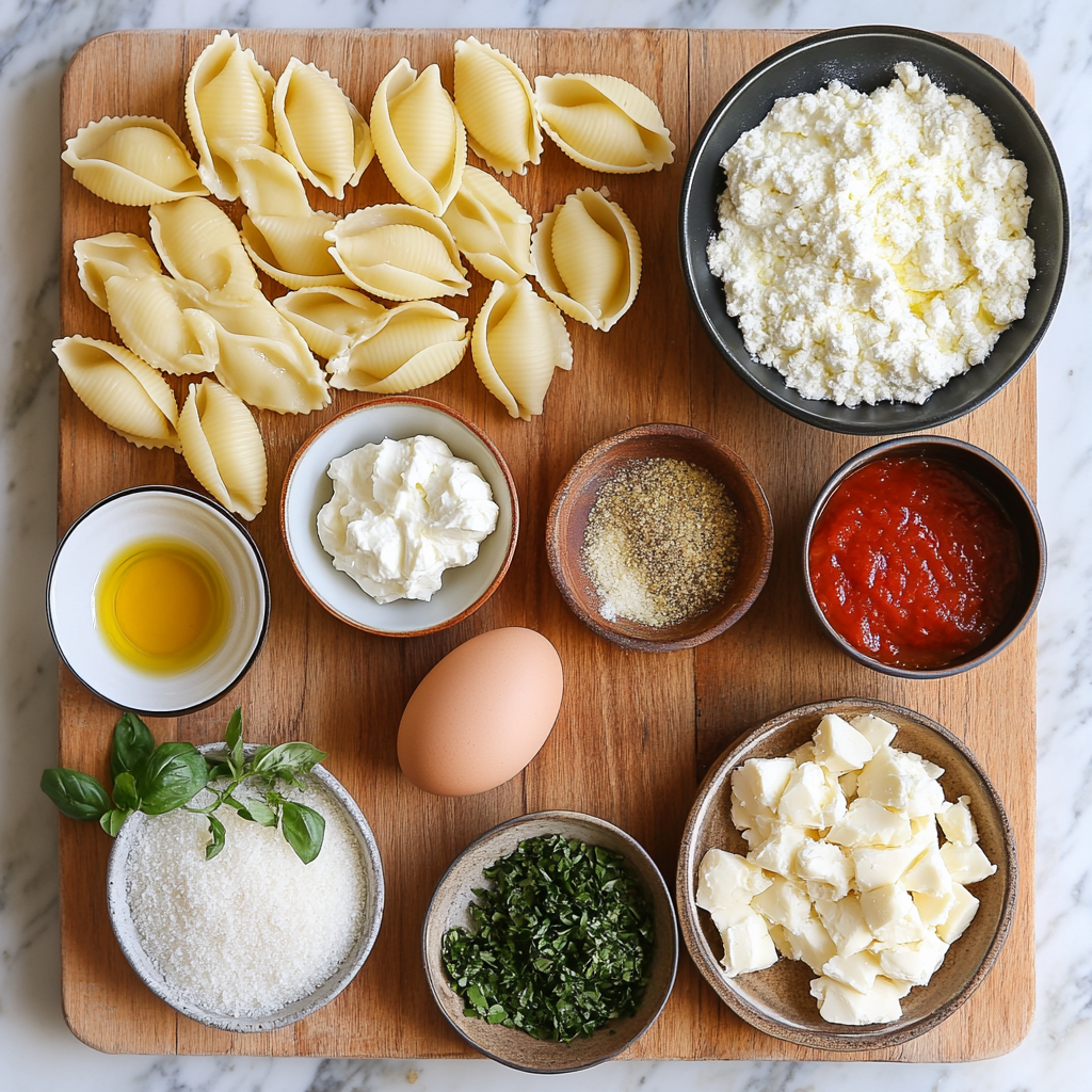 Stuffed Shells With Ricotta ingredients