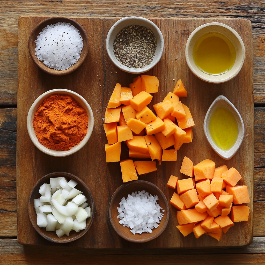 Sweet Potato Hash Browns ingredients
