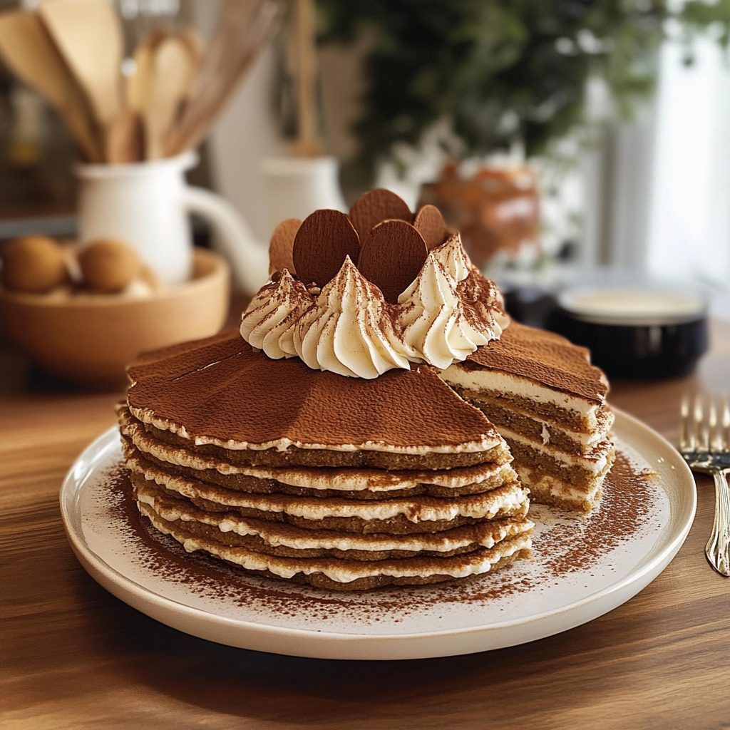 Tiramisu Crepe Cake 1