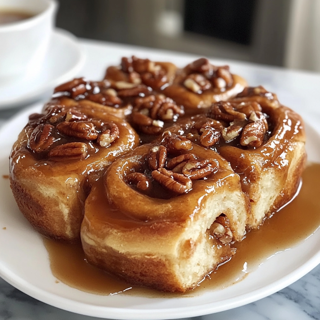 caramel pecan cinnamon rolls