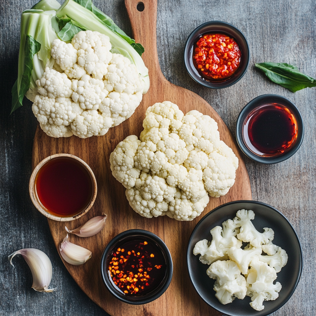 Air Fried Korean Chili Cauliflower ingredients