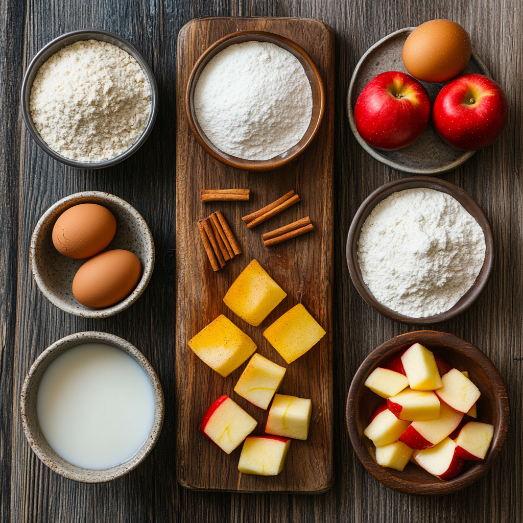 Air Fryer Apple Fritters ingredients