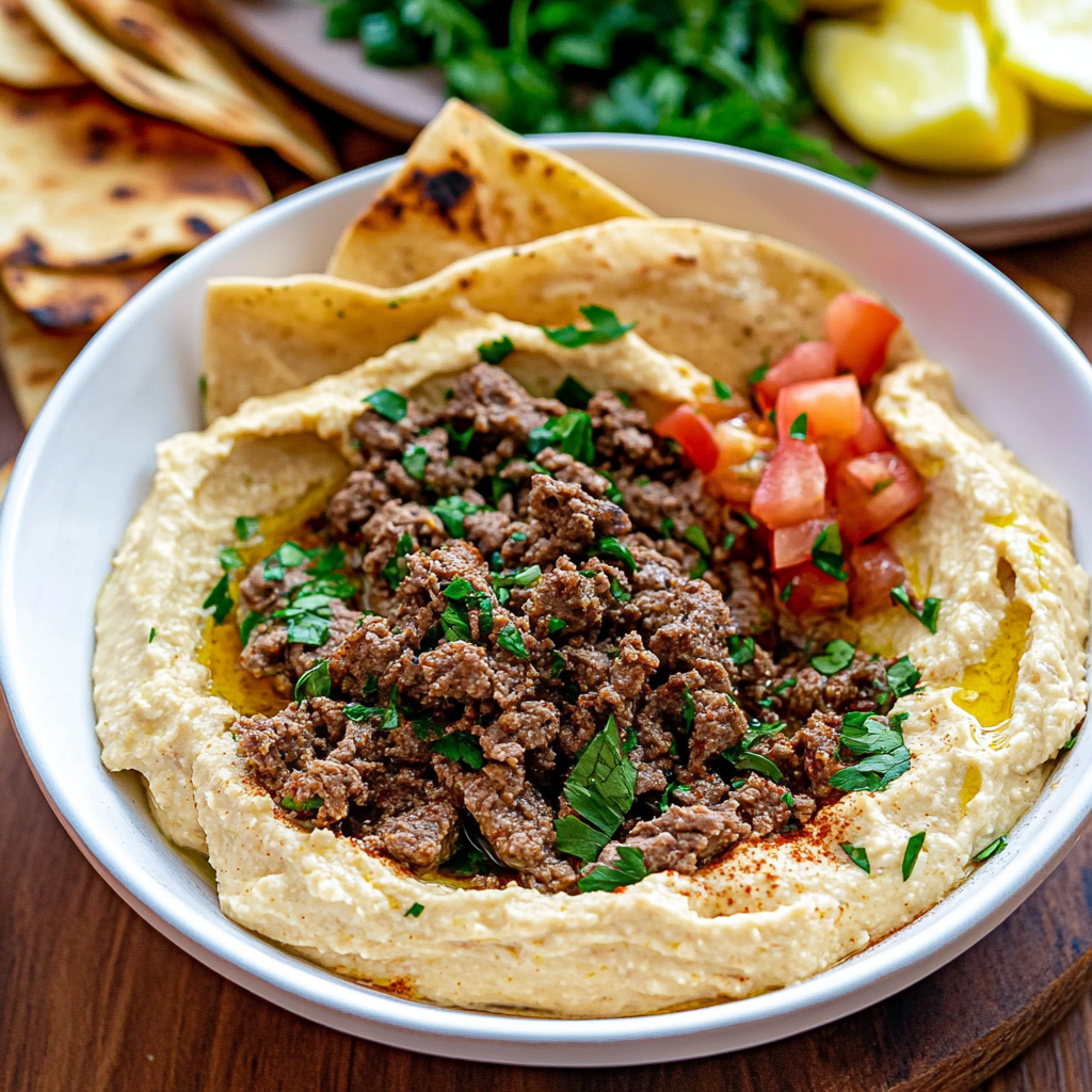 Beef Shawarma Hummus 1
